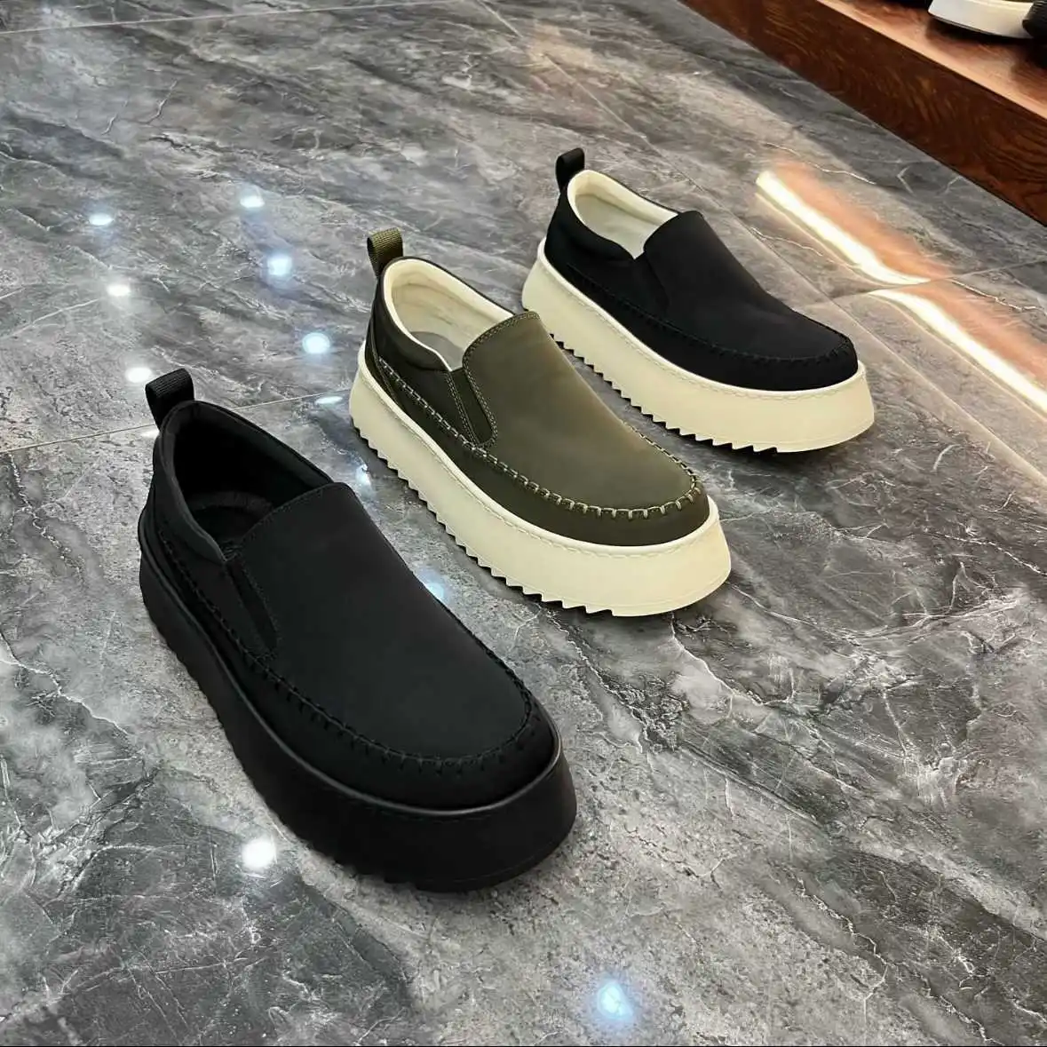 Fashion new one-pedal board shoes low-top soft elastic business casual fashion versatile breathable cloth shoes
Fashion new one-pedal board shoes low-top soft elastic business casual fashion versatile breathable cloth shoes
