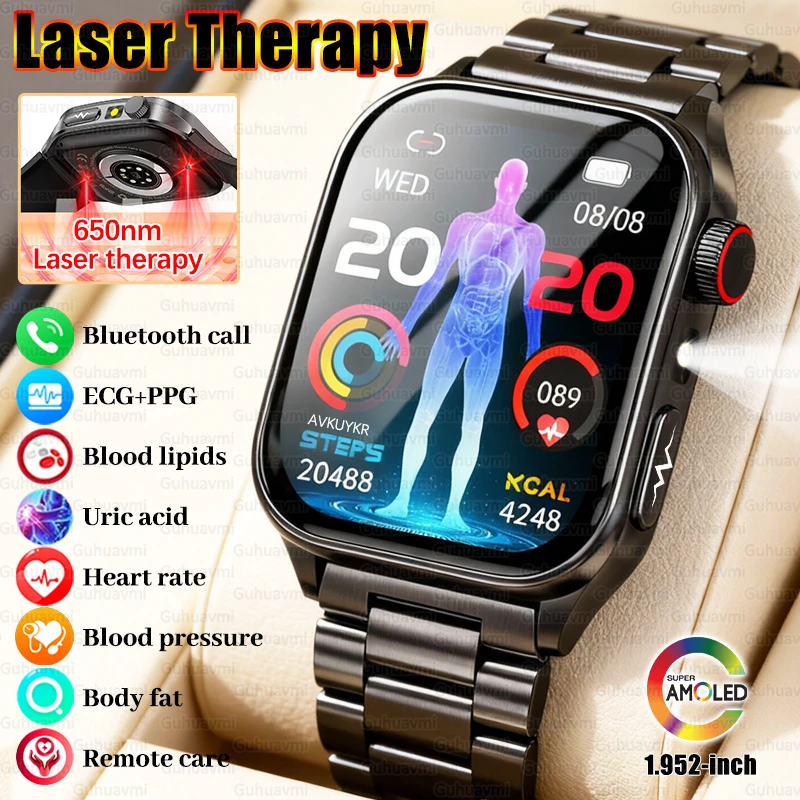 2026 Новые умные часы с точной лазерной терапией и здоровьем, ЭКГ + PPG, кровь жира, мочевая кислота, кровяное давление, BT Call, умные часы для мужчин и женщин
2026 Новые умные часы с точной лазерной терапией и здоровьем, ЭКГ + PPG, кровь жира, мочевая кислота, кровяное давление, BT Call, умные часы для мужчин и женщин