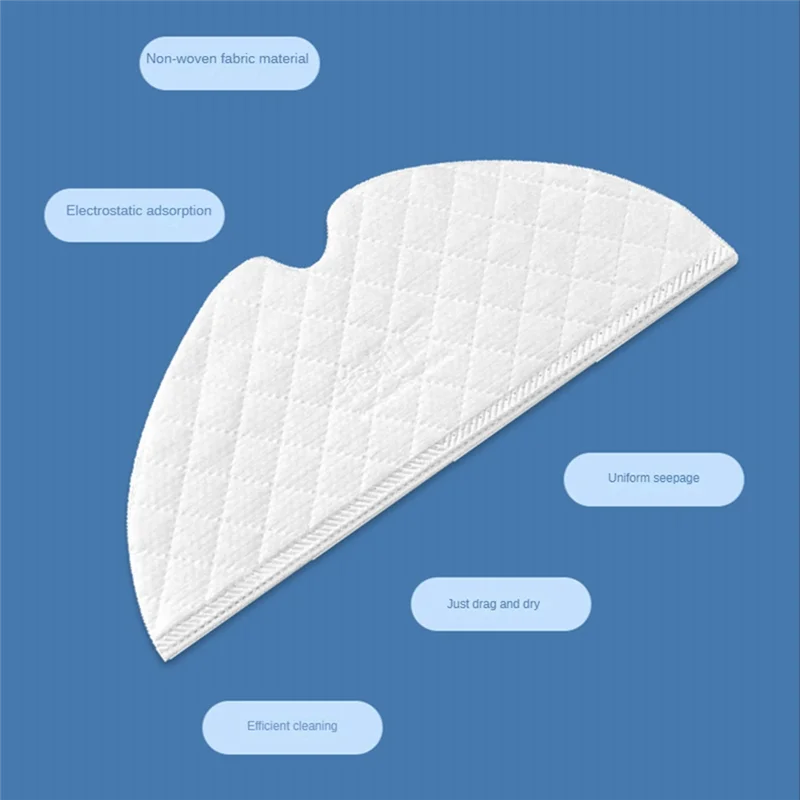 60Pcs Disposable Mop Cloth for Xiaomi Mijia 1C/ 2C/1T /Dreame D9 L10Pro Vacuum Cleaner Replacement Parts Rag_A66K
60Pcs Disposable Mop Cloth for Xiaomi Mijia 1C/ 2C/1T /Dreame D9 L10Pro Vacuum Cleaner Replacement Parts Rag_A66K