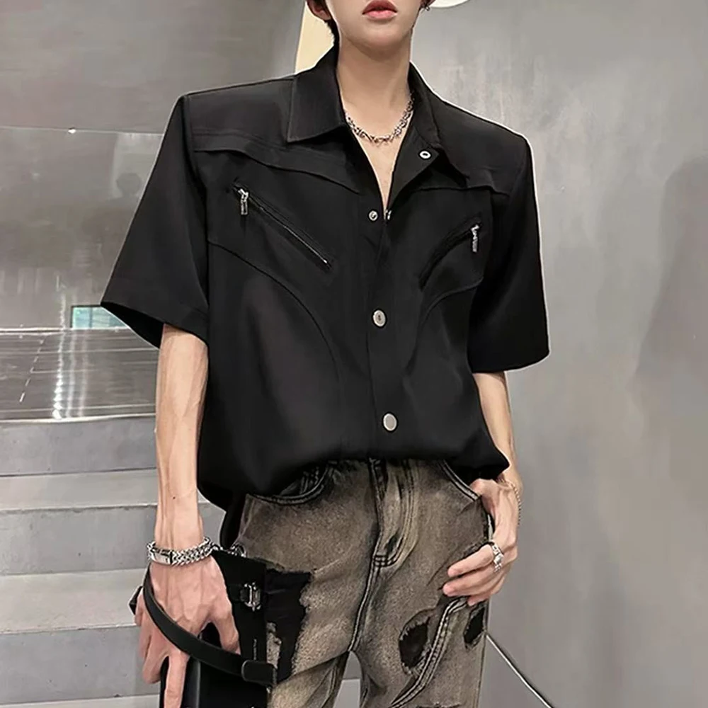 2026 Summer New Men's Deconstructed Short-Sleeve Shirt American Retro Fashion Trendy High Street Loose Casual Niche Men's Top
2026 Summer New Men's Deconstructed Short-Sleeve Shirt American Retro Fashion Trendy High Street Loose Casual Niche Men's Top