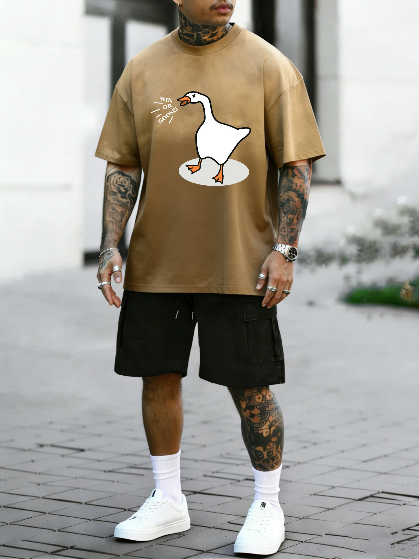 Новинка: мужской комплект из футболки и шорт с принтом Win Or Goose, пляжный, в стиле тай-дай, летний, дышащий, винтажный, уличный стиль, хлопок, короткий рукав
Новинка: мужской комплект из футболки и шорт с принтом Win Or Goose, пляжный, в стиле тай-дай, летний, дышащий, винтажный, уличный стиль, хлопок, короткий рукав