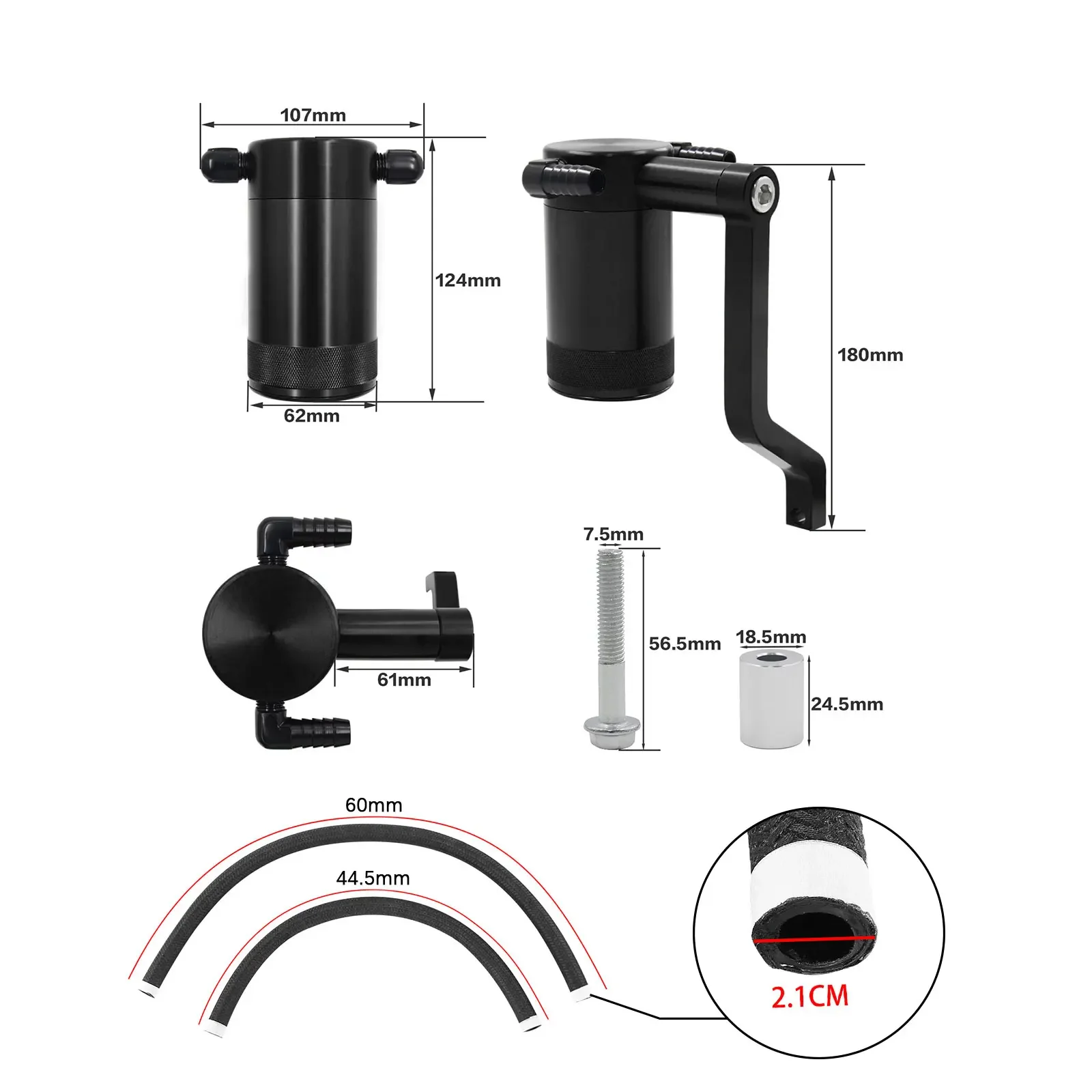 New Oil Separator Tank Billet Aluminum Upgrade 6.4L Billet Z-Bracket Oil Catch Can - for Chrysler Dodge Charger Challenger Jeep
New Oil Separator Tank Billet Aluminum Upgrade 6.4L Billet Z-Bracket Oil Catch Can - for Chrysler Dodge Charger Challenger Jeep