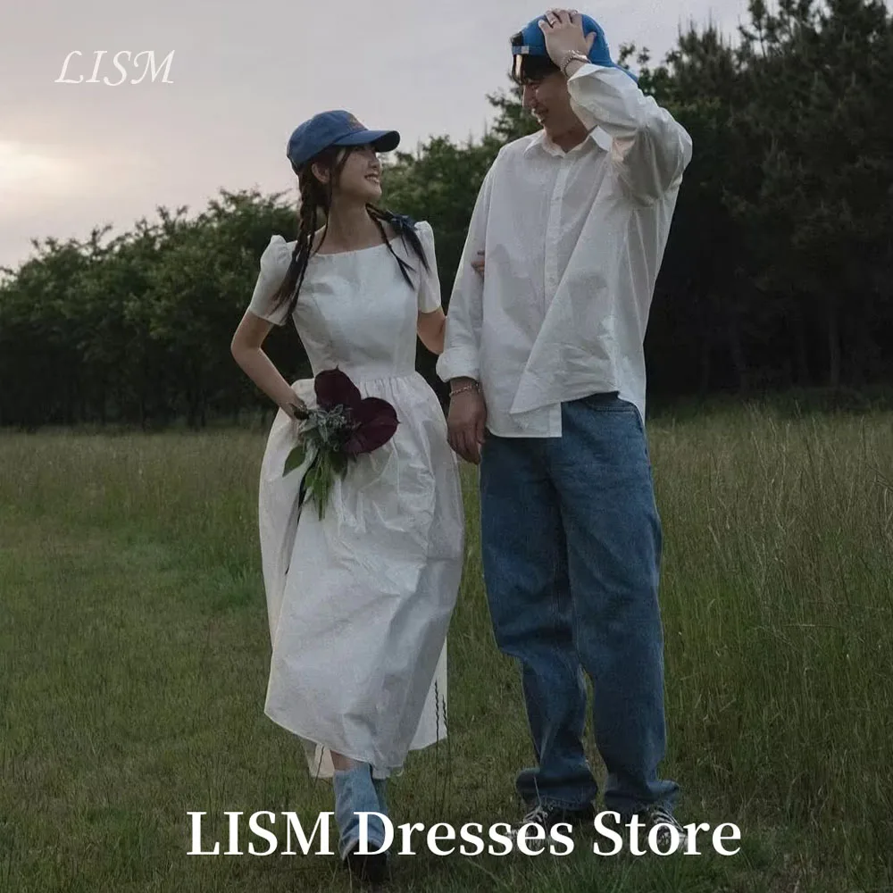 LISM O-Neck A-Line Korea Wedding Dresses Soft Satin Regular Collar Ankle Length Elegant Bridal Gowns 웨딩드레스 Customized Corsets
LISM O-Neck A-Line Korea Wedding Dresses Soft Satin Regular Collar Ankle Length Elegant Bridal Gowns 웨딩드레스 Customized Corsets