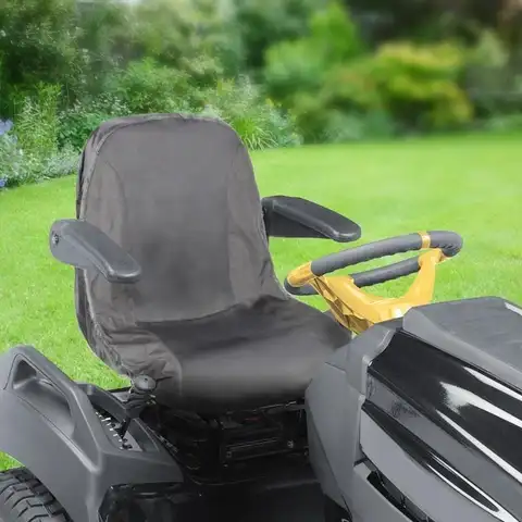 Funda para asiento de Tractor, impermeable, cortacésped, reemplazo Universal, a prueba de polvo, Oxford, Protector para silla de carretilla elevadora