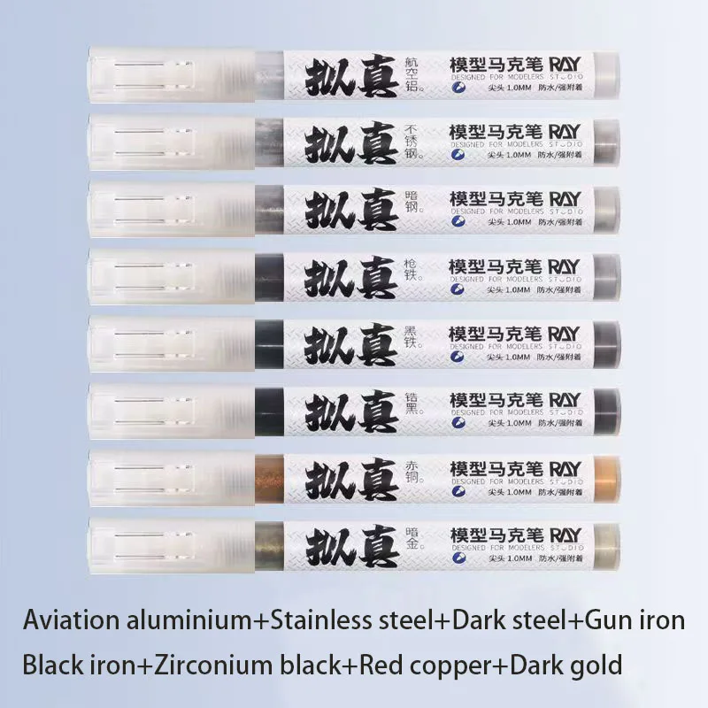 RAY Photorealistic Model Marker DIY Metal Color Model Figure, Painting and Coloring Tools
RAY Photorealistic Model Marker DIY Metal Color Model Figure, Painting and Coloring Tools