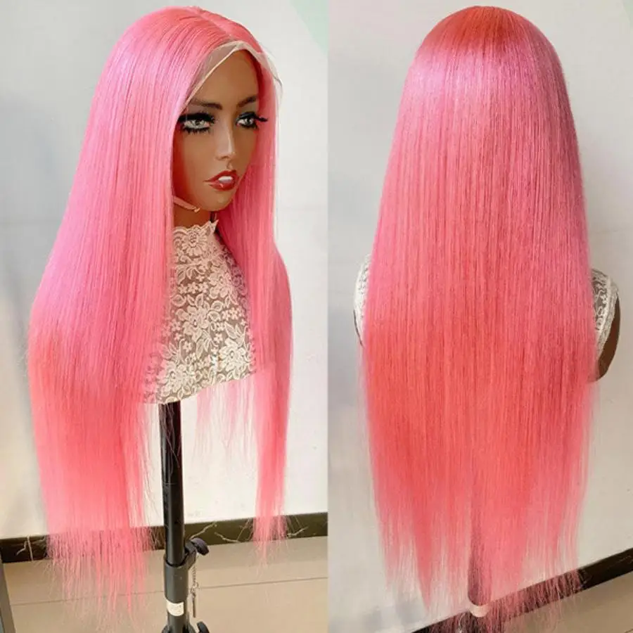 Bone Straight Light Pink HD Lace Frontal Wig 13x6 Human Hair Wigs Red Colored Wig 30 Inch 13x4 Brazilian Hair Wigs for Women
Bone Straight Light Pink HD Lace Frontal Wig 13x6 Human Hair Wigs Red Colored Wig 30 Inch 13x4 Brazilian Hair Wigs for Women