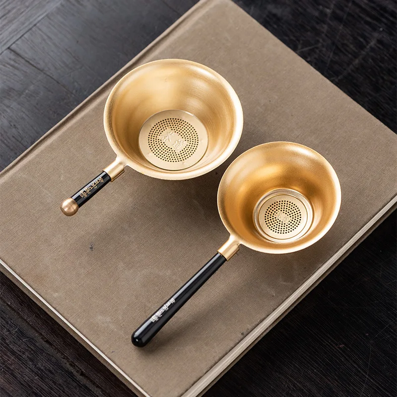 Thickened Pure Copper Tea Strainer Stainless Steel 304 Tea Filter High End Tea Brewing Accessory Dense Mesh Tea Filter
Thickened Pure Copper Tea Strainer Stainless Steel 304 Tea Filter High End Tea Brewing Accessory Dense Mesh Tea Filter