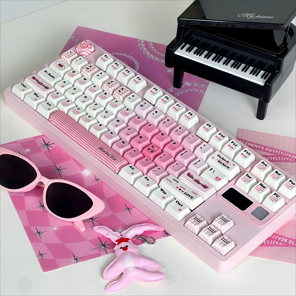 Колпачки для клавиш Love Prescription Sweet Cool Pink, новый набор клавишных колпачков Cherry Height для механических клавиатур MX Switch
Колпачки для клавиш Love Prescription Sweet Cool Pink, новый набор клавишных колпачков Cherry Height для механических клавиатур MX Switch