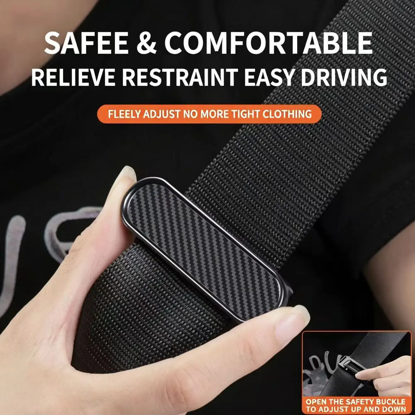 2-Pack Adjustable Car Seat Belt Clips - Universal Safety Belt Holder & Stopper for Secure Fit
2-Pack Adjustable Car Seat Belt Clips - Universal Safety Belt Holder & Stopper for Secure Fit