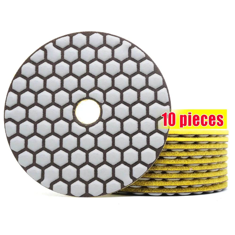Diamond Dry Polishing Pads 4" 10pcs Flexible Resin Sanding Disc For Granite Marble Stone Polisher Pads Grit50-3000#
Diamond Dry Polishing Pads 4" 10pcs Flexible Resin Sanding Disc For Granite Marble Stone Polisher Pads Grit50-3000#
