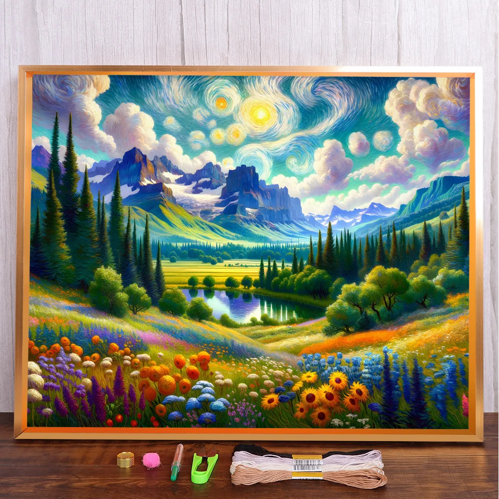 Landscape Nature Printed 11CT Cross Stitch Patterns Embroidery Sewing Handmade Knitting Hobby For Adults Floss Different
Landscape Nature Printed 11CT Cross Stitch Patterns Embroidery Sewing Handmade Knitting Hobby For Adults Floss Different