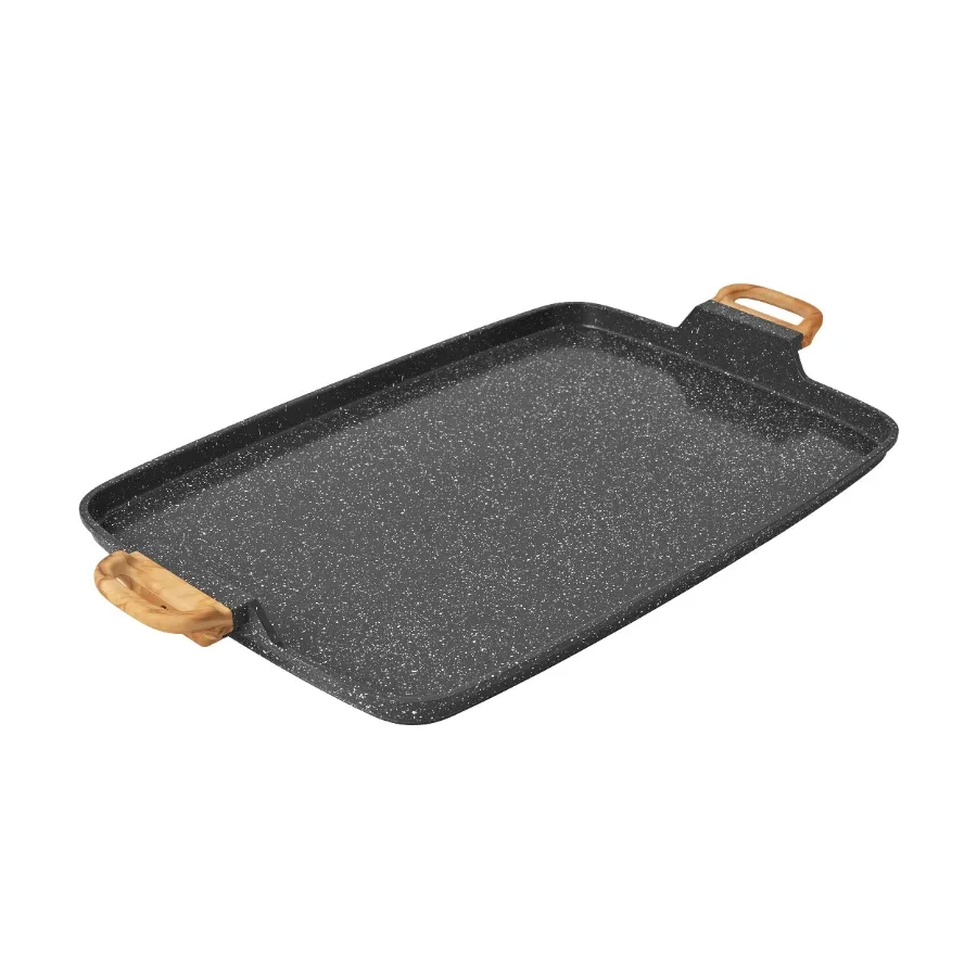 Prairie Signature Cast Aluminum Double Griddle Charcoal Speckle
Prairie Signature Cast Aluminum Double Griddle Charcoal Speckle