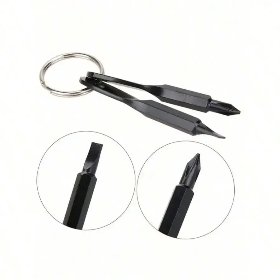 2-In-1 Portable Screwdriver Keyring Set Mini Pocket Repair Tool For Camping Car Bag
2-In-1 Portable Screwdriver Keyring Set Mini Pocket Repair Tool For Camping Car Bag