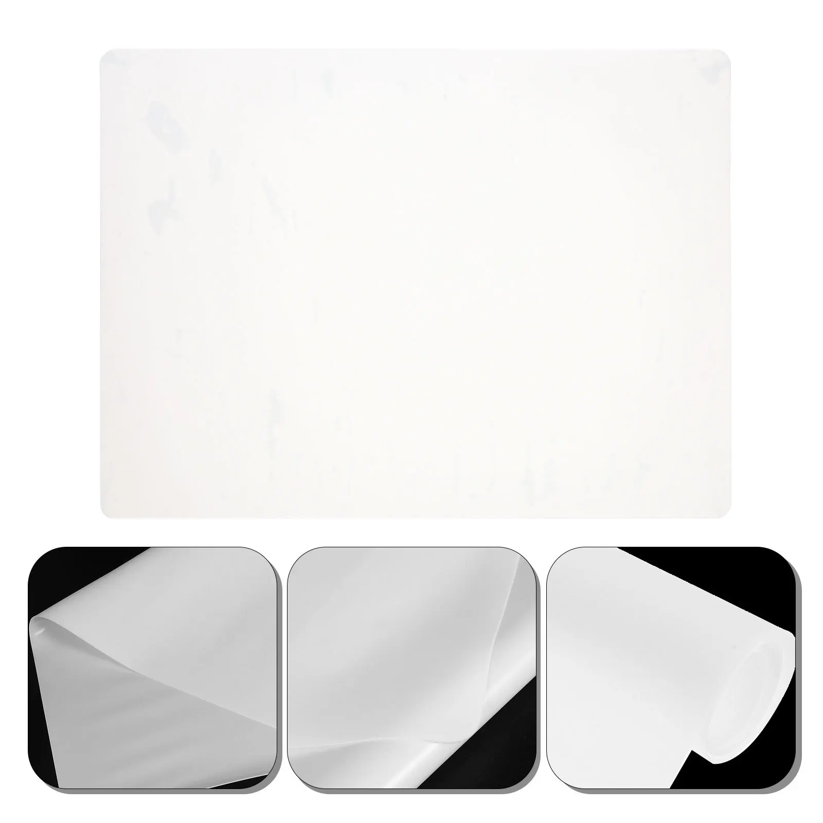 4pcs Silicone Place Mat Rectangular Non-Slip Heat-Resistant Foldable Table Mat For Dining Coffee Tea Table Home Use