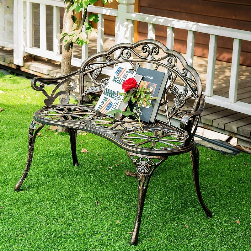 Park chair outdoor bench bench garden courtyard leisure wrought iron flower back chair outdoor seat cast aluminum
Park chair outdoor bench bench garden courtyard leisure wrought iron flower back chair outdoor seat cast aluminum