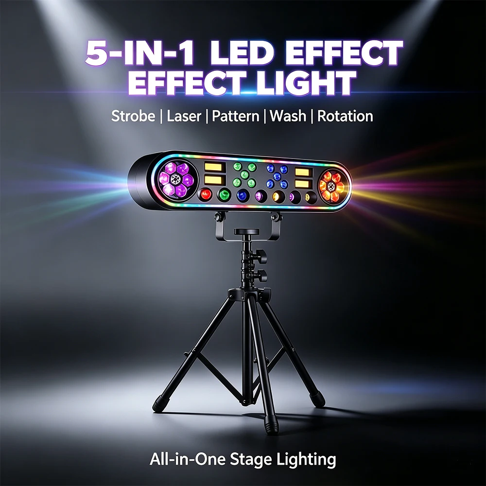 Derby 5in1 LED Stage Effect Light Bar With Tripod Bee Eye Beam Strobe Wash RGB Party DJ Disco Light for Club
Derby 5in1 LED Stage Effect Light Bar With Tripod Bee Eye Beam Strobe Wash RGB Party DJ Disco Light for Club