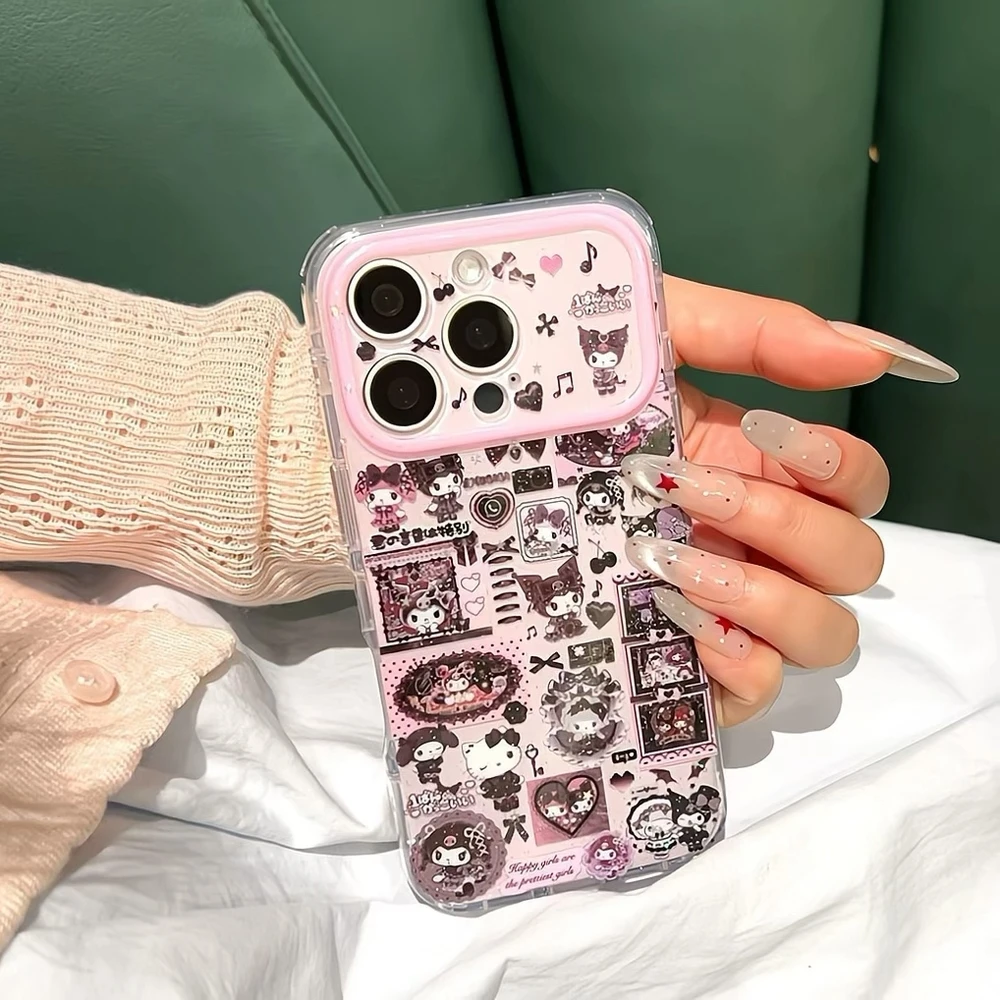 Fashion Japanese Cute Cartoon Sanrio Kuromi Phone Case For iPhone 17 16 15 14 13 Pro Max Case Shockproof Hard Cover With Lanyard
Fashion Japanese Cute Cartoon Sanrio Kuromi Phone Case For iPhone 17 16 15 14 13 Pro Max Case Shockproof Hard Cover With Lanyard