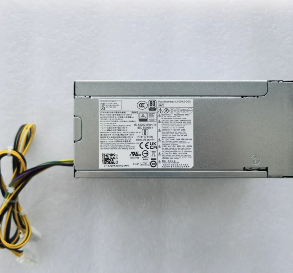 For HP 280 PRO G3 MT 180W Power Supply L70042-002 L70042-004 PCK017 D19-180P1A
For HP 280 PRO G3 MT 180W Power Supply L70042-002 L70042-004 PCK017 D19-180P1A