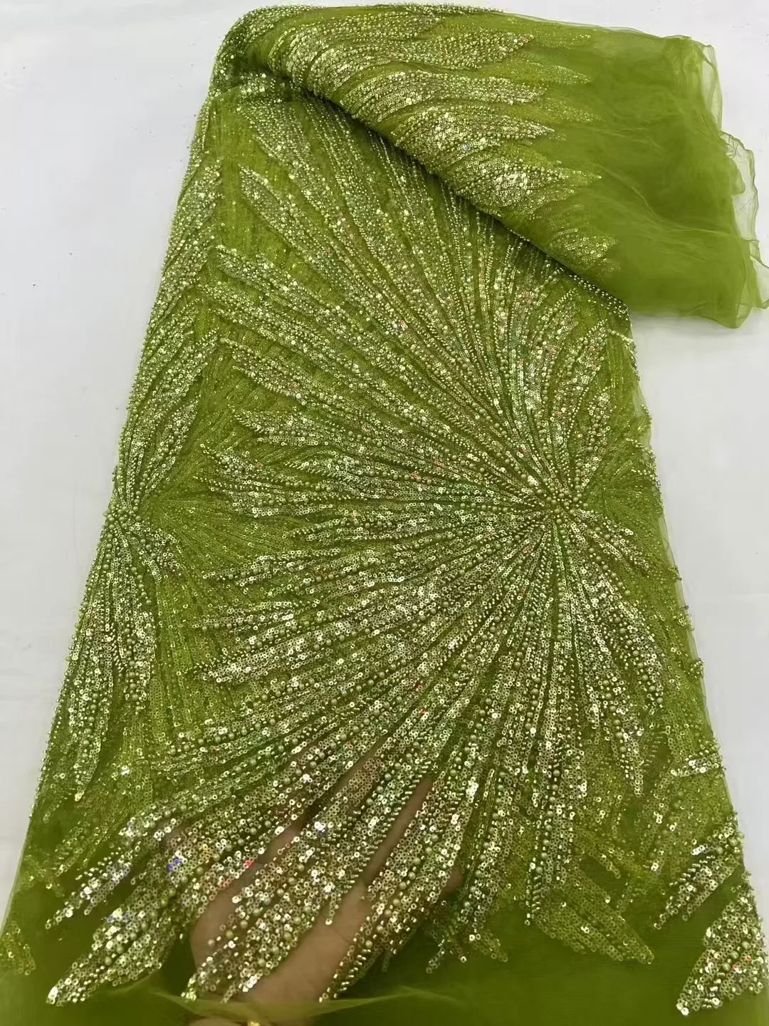 African French Tulle Groom Beads Lace Fabric, Nigerian Lace Fabric for Wedding, High Quality, 5 Yard, 2024
African French Tulle Groom Beads Lace Fabric, Nigerian Lace Fabric for Wedding, High Quality, 5 Yard, 2024