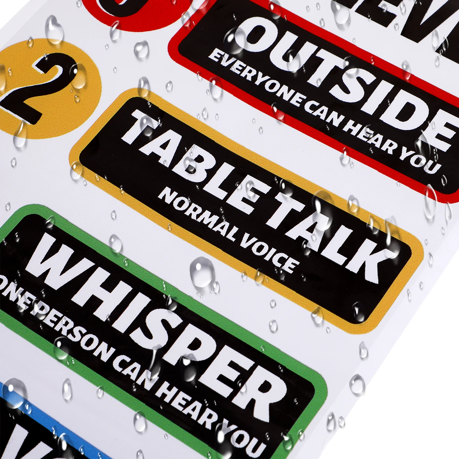 White Glue PVC Stickers Sound Logo Classroom Rules Poster Voice Level Behavior Chart Elementary Middle School Kindergarten Wall 
White Glue PVC Stickers Sound Logo Classroom Rules Poster Voice Level Behavior Chart Elementary Middle School Kindergarten Wall
