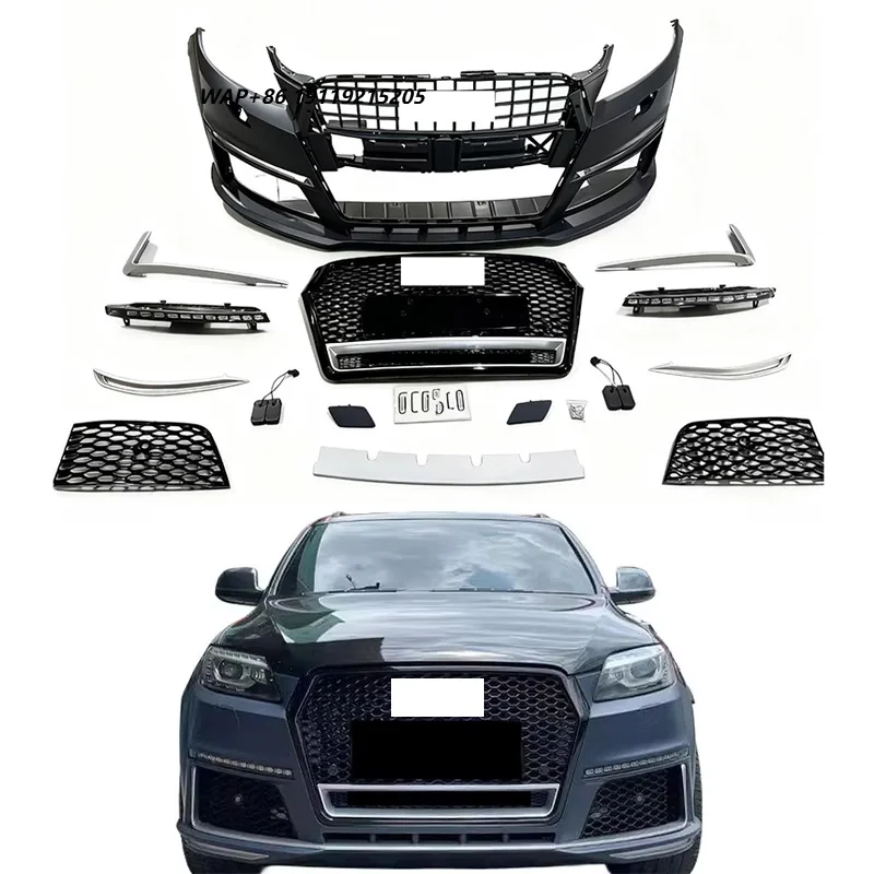 New Style From Old Upgrade to New Body Kit 2010 Facelift to 2016 Style Front Bumper with Grille for Q7 SQ7 to RSQ7 2005-2015
New Style From Old Upgrade to New Body Kit 2010 Facelift to 2016 Style Front Bumper with Grille for Q7 SQ7 to RSQ7 2005-2015
