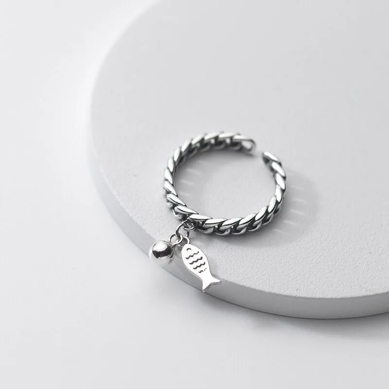 Ретро полые креативные цепочки в форме светлых бусин в форме рыбы, ювелирные изделия из стерлингового серебра 925 пробы, милые темпераментные открывающиеся кольца с животными R284
Ретро полые креативные цепочки в форме светлых бусин в форме рыбы, ювелирные изделия из стерлингового серебра 925 пробы, милые темпераментные открывающиеся кольца с животными R284