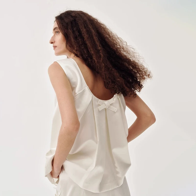 Ele Handmade Knot Bal Glimmering Svel Vest Faionable Commute Sle Loose Fit Regular Length Top
Ele Handmade Knot Bal Glimmering Svel Vest Faionable Commute Sle Loose Fit Regular Length Top