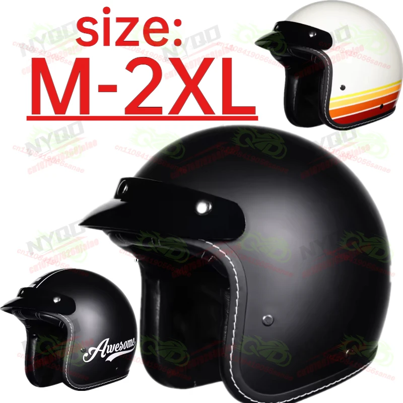 Orz Retro 3/4 Open Face Motorcycle Helmet, Vintage Half Helmet for Winter Riding, Off-Road Moto Casco Accessories
Orz Retro 3/4 Open Face Motorcycle Helmet, Vintage Half Helmet for Winter Riding, Off-Road Moto Casco Accessories
