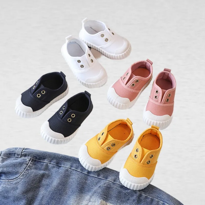Boys Casual Shoes Girls Soft Sole One-legged Cloth Fashion Student Single Shoes Flats Black Children Sport Canvas Shoes21- 32
Boys Casual Shoes Girls Soft Sole One-legged Cloth Fashion Student Single Shoes Flats Black Children Sport Canvas Shoes21- 32