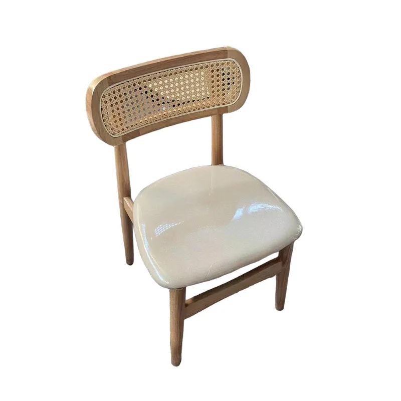 Solid wood dining table and chair backrest retro rattan French dining chair medieval casual home chair high-end green stool
Solid wood dining table and chair backrest retro rattan French dining chair medieval casual home chair high-end green stool