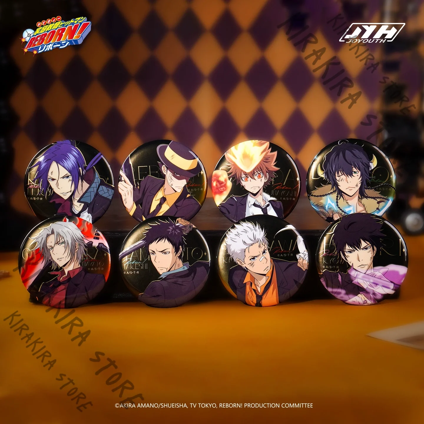 HITMAN REBORN Sasagawa Ryouhei Hibari Kyouya Tinplate Badge Emblem official Breastpin Brooch Mascot "Battle Damage Series"
HITMAN REBORN Sasagawa Ryouhei Hibari Kyouya Tinplate Badge Emblem official Breastpin Brooch Mascot "Battle Damage Series"