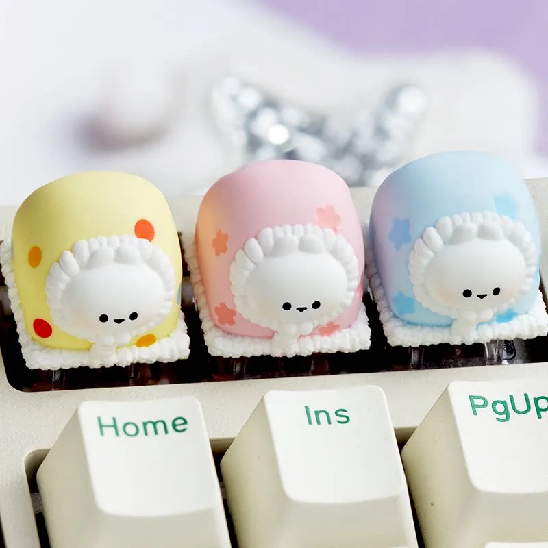 Little eared rabbit themed keycaps mechanical keyboards ESC keys resin PC gaming keyboards collectible gifts custom cute keycap
Little eared rabbit themed keycaps mechanical keyboards ESC keys resin PC gaming keyboards collectible gifts custom cute keycap