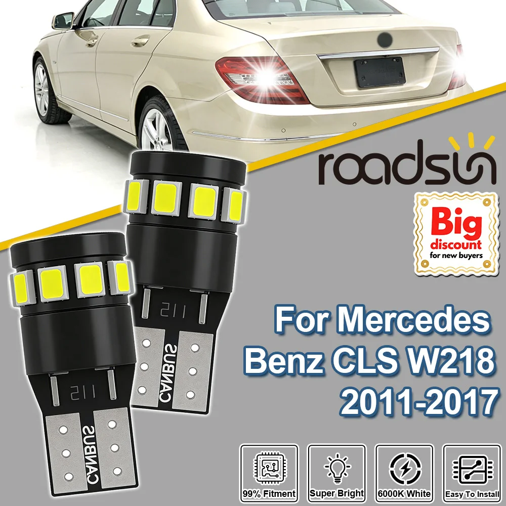 Roadsun 2 шт. светодиодные лампы Canbus для подсветки номерного знака, аксессуары для Mercedes Benz CLS W218 2011 2012 2013 2014 2015 2016 2017
Roadsun 2 шт. светодиодные лампы Canbus для подсветки номерного знака, аксессуары для Mercedes Benz CLS W218 2011 2012 2013 2014 2015 2016 2017