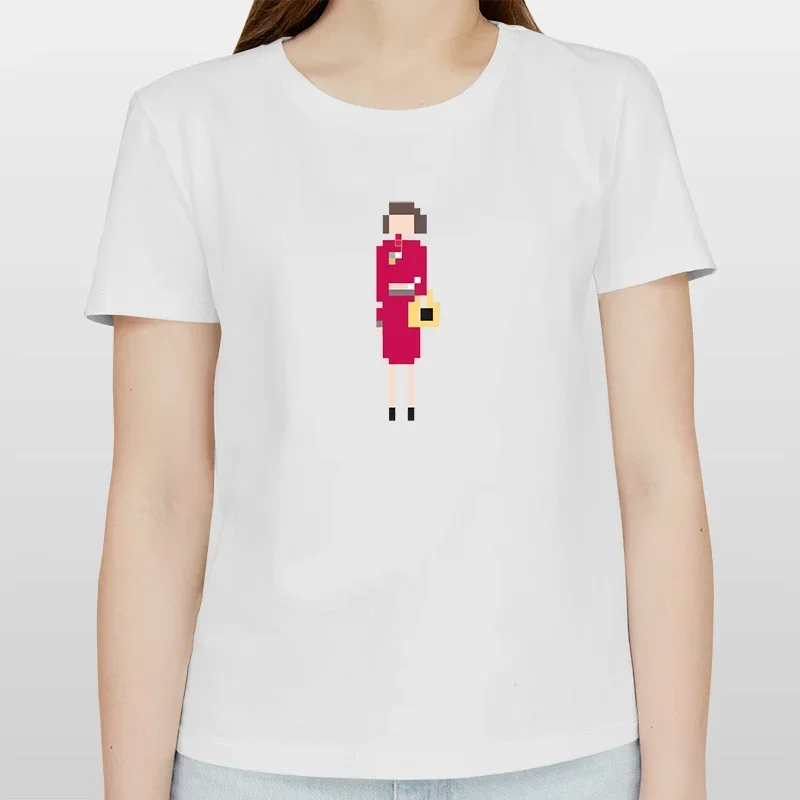 Heavy T-shirt Flora Unique Pixel Style women's clothing Crewneck fashion loose base shirt pure cotton half sleeve summer Y2K AH
Heavy T-shirt Flora Unique Pixel Style women's clothing Crewneck fashion loose base shirt pure cotton half sleeve summer Y2K AH