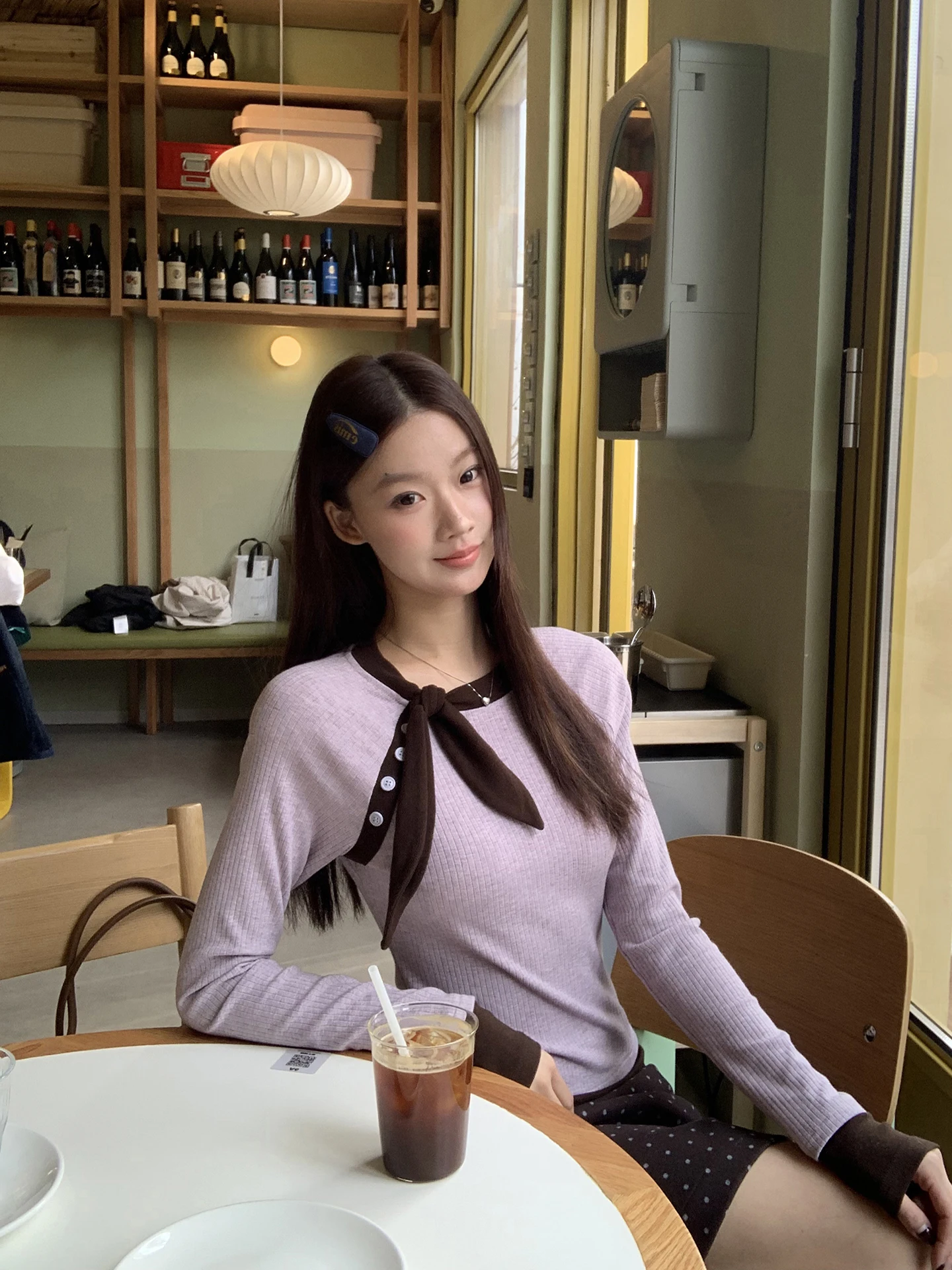 Slim Fit Long Sve Knitted Base irt Women's Faionable Purple T-irt Inner Wear Commute Sle Straight Tube Top
Slim Fit Long Sve Knitted Base irt Women's Faionable Purple T-irt Inner Wear Commute Sle Straight Tube Top