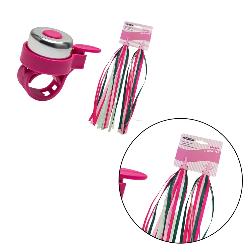 2Pcs Girly Pink Tassel Streamers with Red Bell Set Bike Handlebar Accessories for Scooter Cruiser Fun Wind Dancing
2Pcs Girly Pink Tassel Streamers with Red Bell Set Bike Handlebar Accessories for Scooter Cruiser Fun Wind Dancing