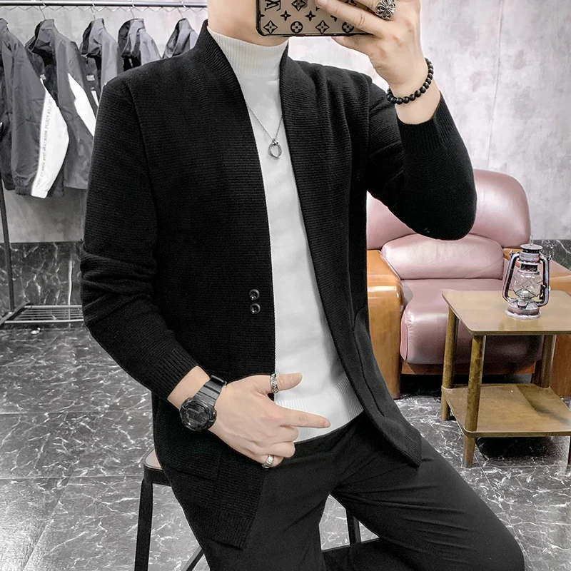 2024 Men's Spring Autumn New Slim Cashmere Sweater Coat Male Warm Wool Cardigan Jackets Men Long Sleeve Knitted Outerwear P20
2024 Men's Spring Autumn New Slim Cashmere Sweater Coat Male Warm Wool Cardigan Jackets Men Long Sleeve Knitted Outerwear P20