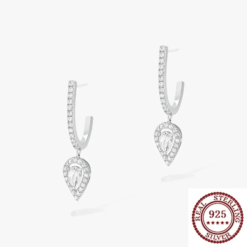 2025 New S925 Pure Silver Light Luxury Fashionable Earrings for Daily Accessories and Parties
2025 New S925 Pure Silver Light Luxury Fashionable Earrings for Daily Accessories and Parties