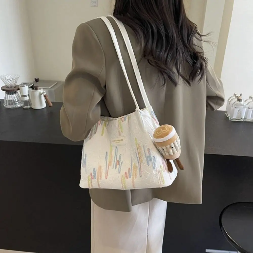 Casual Korean Style Shoulder Bag Women New Design Retro Nylon Underarm bag Handbag Large Capacity Striped Tote Bag Office Worker
Casual Korean Style Shoulder Bag Women New Design Retro Nylon Underarm bag Handbag Large Capacity Striped Tote Bag Office Worker