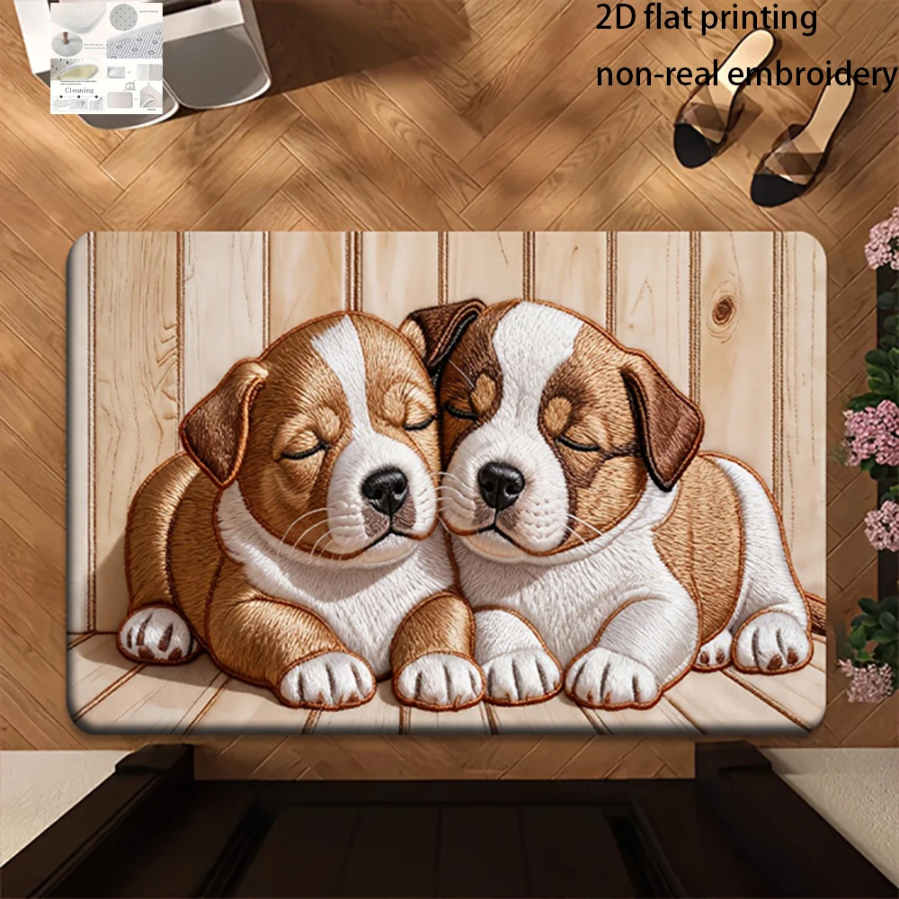 2D Flat-1pc Cozy Puppy Door Mat , Suitable for bedroom bathroom, entrance door mat.
2D Flat-1pc Cozy Puppy Door Mat , Suitable for bedroom bathroom, entrance door mat.