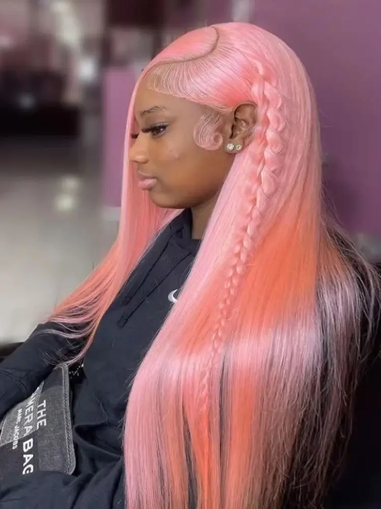 Розовые прямые парики из натуральных волос, 30-32 дюйма, цветные, с HD-кружевом 13x4, предварительно выщипанные, бразильские, для женщин
Розовые прямые парики из натуральных волос, 30-32 дюйма, цветные, с HD-кружевом 13x4, предварительно выщипанные, бразильские, для женщин