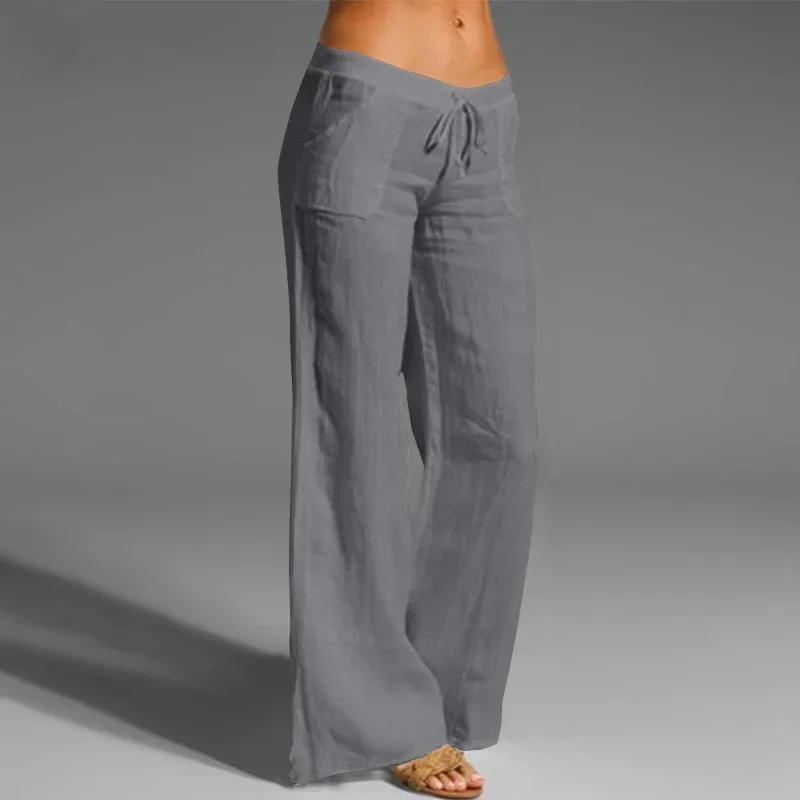 Women's Retro Solid Color Wide Leg Pants Casual Loose Trousers Stretch Waist Flared Yoga Pants Fashion Oversize Women's Pants
Women's Retro Solid Color Wide Leg Pants Casual Loose Trousers Stretch Waist Flared Yoga Pants Fashion Oversize Women's Pants