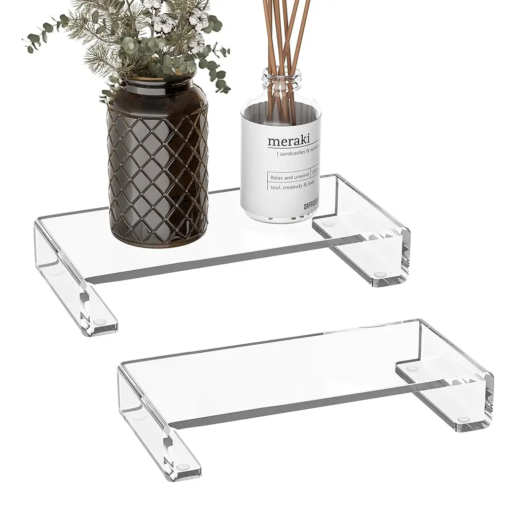Free Shipping-Acrylic Tray Pedestal Stand Bathroom Décor, Crystal Clear Display Risers Kitchen Resist Dirt and Moisture, Soap Di
Free Shipping-Acrylic Tray Pedestal Stand Bathroom Décor, Crystal Clear Display Risers Kitchen Resist Dirt and Moisture, Soap Di