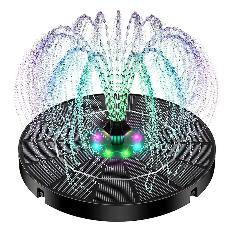 AB34-Solar Fountain For Bird Bath Colorful Lights Automatic Cycle 3.5W Solar Water Fountain Outdoor Garden 1200Mah Battery
AB34-Solar Fountain For Bird Bath Colorful Lights Automatic Cycle 3.5W Solar Water Fountain Outdoor Garden 1200Mah Battery