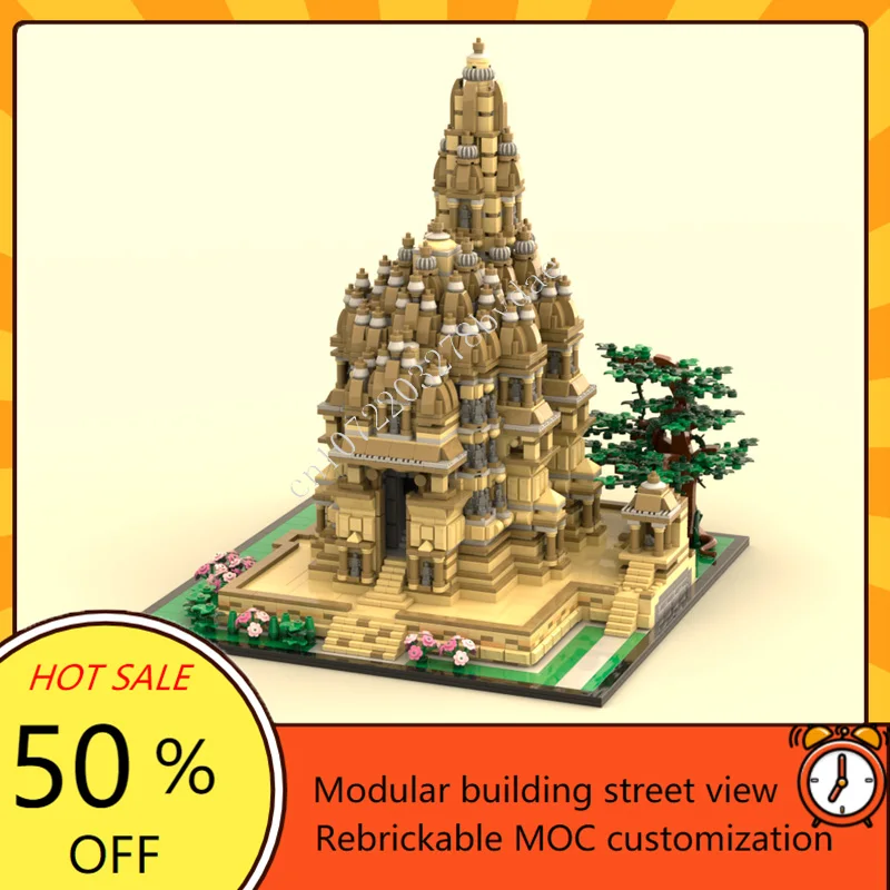 4925 шт. Kandaria Mahadeva модульная MOC креативная модель с видом на улицу, строительные блоки, архитектура, сделай сам, сборная модель, игрушки, подарки
4925 шт. Kandaria Mahadeva модульная MOC креативная модель с видом на улицу, строительные блоки, архитектура, сделай сам, сборная модель, игрушки, подарки