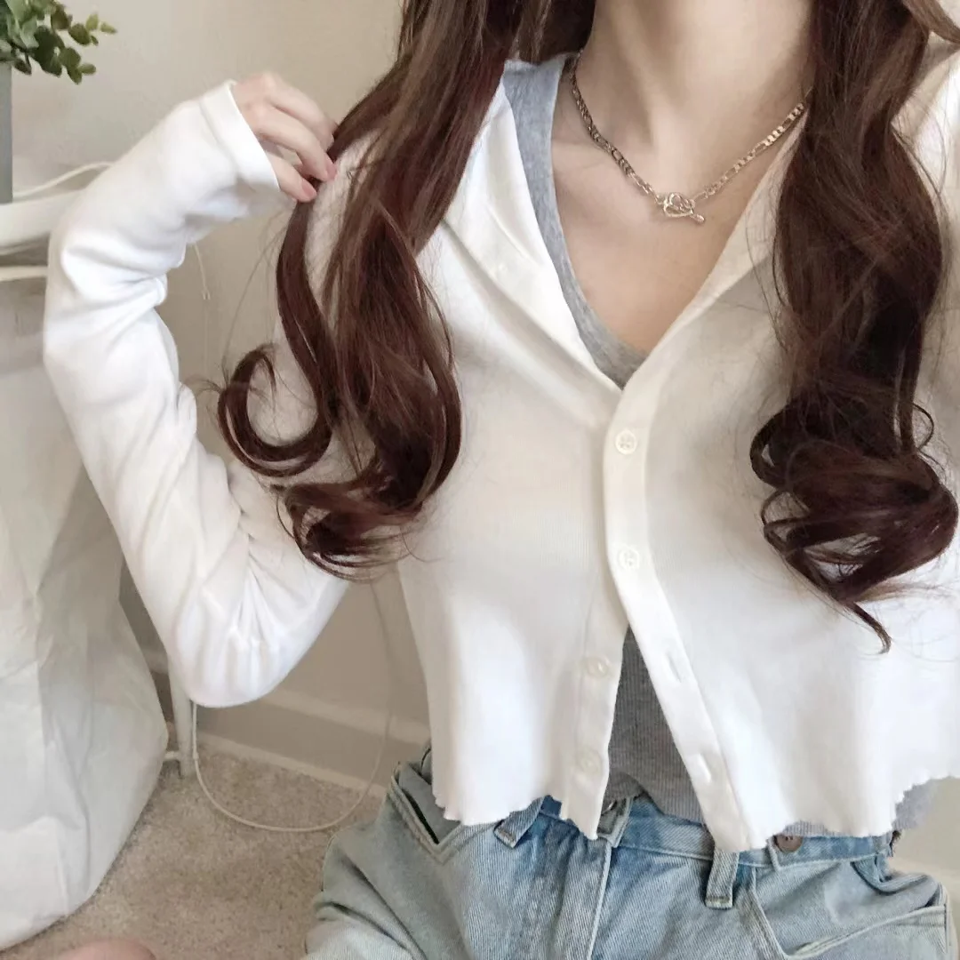 Женский универсальный кардиган Brandy Girl из чистого хлопка с пуговицами, с круглым вырезом, с завышенной талией, утягивающий, с длинными рукавами
Женский универсальный кардиган Brandy Girl из чистого хлопка с пуговицами, с круглым вырезом, с завышенной талией, утягивающий, с длинными рукавами