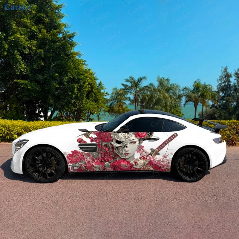 CATSKY.2pcs.Ghostly Skull Kimono Car Wrap - Декоративная и практичная пленка для автомобиля, устойчивая к царапинам, выцветанию и износу.
CATSKY.2pcs.Ghostly Skull Kimono Car Wrap - Декоративная и практичная пленка для автомобиля, устойчивая к царапинам, выцветанию и износу.