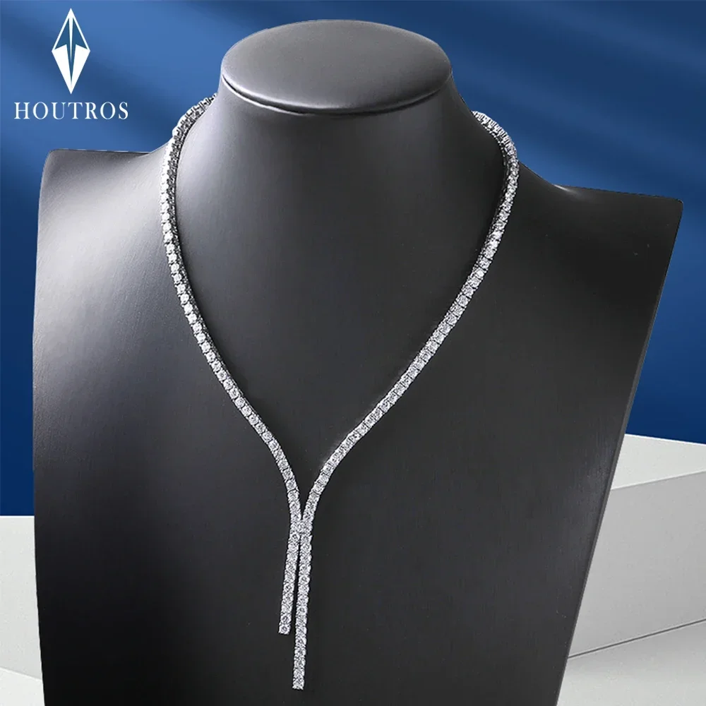 D Color 3mm Full Moissanite Tennis Necklace for Woman with GRA 925 Sterling Silver Plated 18k White Gold Tassel Necklace Jewelry
D Color 3mm Full Moissanite Tennis Necklace for Woman with GRA 925 Sterling Silver Plated 18k White Gold Tassel Necklace Jewelry
