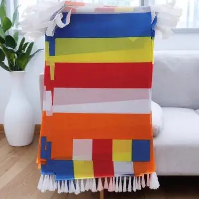 Polyester Five Color Buddhist Prayer Flag Hanging Banner for Temple Courtyard Outdoor Indoor Spiritual Decor Buddha Banner
Polyester Five Color Buddhist Prayer Flag Hanging Banner for Temple Courtyard Outdoor Indoor Spiritual Decor Buddha Banner