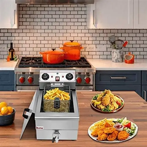 Коммерческая фритюрница 23.26Qt/22L электрические фритюрницы из нержавеющей стали с 2 корзинами и профессиональным нагревательным элементом, 110 В масло Consu
Коммерческая фритюрница 23.26Qt/22L электрические фритюрницы из нержавеющей стали с 2 корзинами и профессиональным нагревательным элементом, 110 В масло Consu